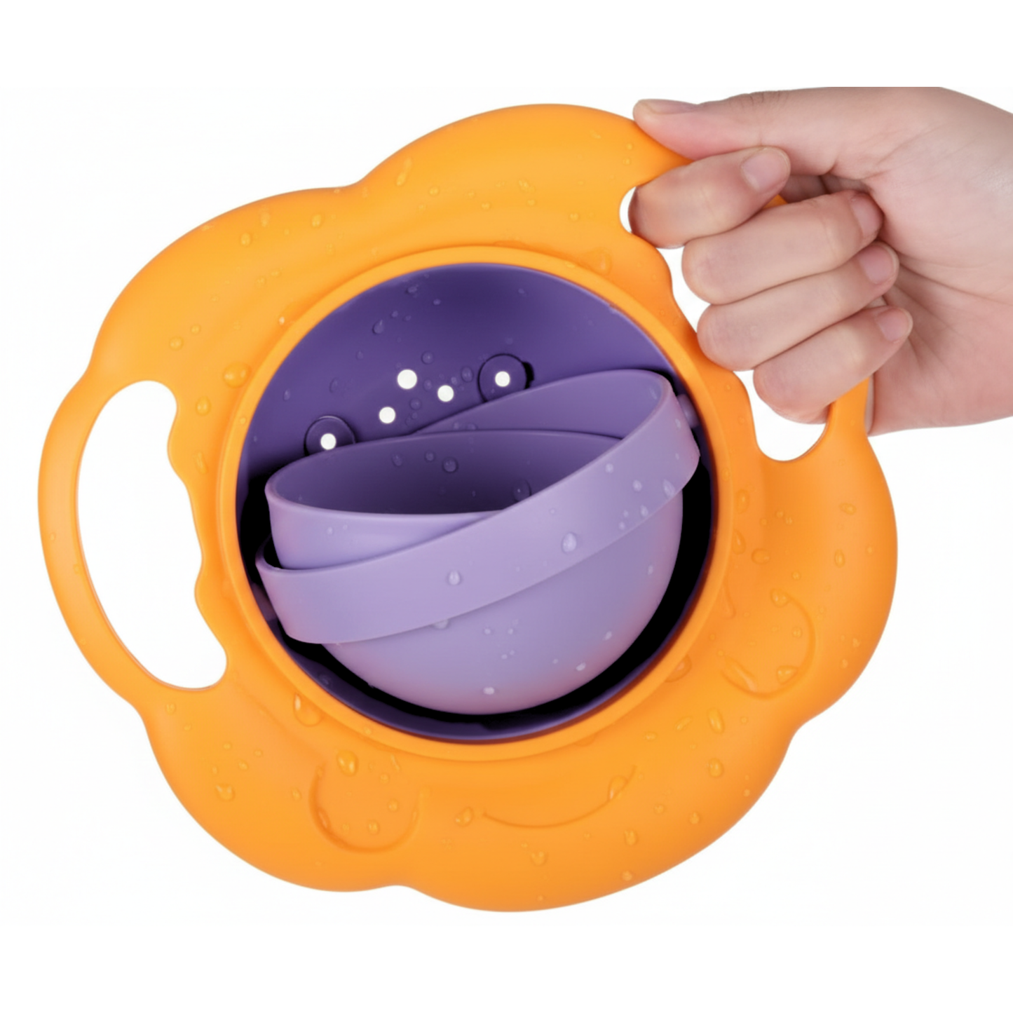 360° Baby Gyro Bowl – Spill-Proof No-Mess Feeding Bowl for Toddlers